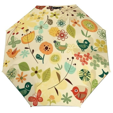 ANYWAY.GO Windproof & Water-Resistant Compact Foldable Travel Umbrellatotes Flowers Birds Portable Travel Umbrella,Diameter 42.5 in
ANYWAY.GO Windproof & Water-Resistant Compact Foldable Travel Umbrellatotes Flowers Birds Portable Travel Umbrella,Diameter 42.5 in