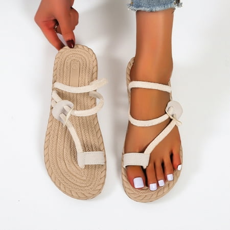 〖Yilirongyumm〗 Beige 39 Sandals Women Woven Slippers Toe Sandals Ladies Bottom Beach Flat Fashion Set Women s Sandals
〖Yilirongyumm〗 Beige 39 Sandals Women Woven Slippers Toe Sandals Ladies Bottom Beach Flat Fashion Set Women s Sandals