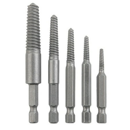 5Pcs Hex Screw Extractors Tool Broken Damaged Screw Extractor Drill Bit Guide Set Broken Bolt Remover
5Pcs Hex Screw Extractors Tool Broken Damaged Screw Extractor Drill Bit Guide Set Broken Bolt Remover