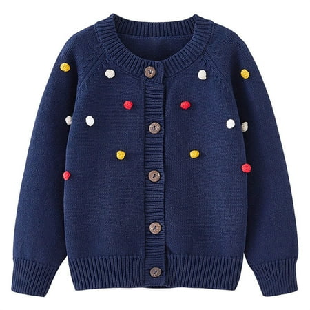 Generic Children Girls Knitted Pullovers Toddler Boys Girls Cardigan Sweater Autumn/Winter Colorful Hairball Solid Color Knitted Jacket Party Birthday School(Blue 3-4 Years)
Generic Children Girls Knitted Pullovers Toddler Boys Girls Cardigan Sweater Autumn/Winter Colorful Hairball Solid Color Knitted Jacket Party Birthday School(Blue 3-4 Years)
