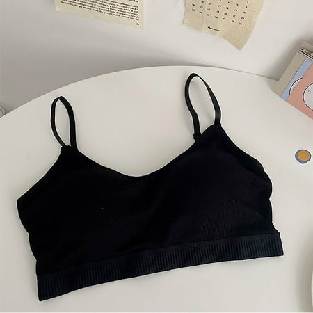 RPVATI Women Comfort Straps Bra Wirefree Soft Padded Bralette Sports Solid V-Neck Cami Bra for Women
RPVATI Women Comfort Straps Bra Wirefree Soft Padded Bralette Sports Solid V-Neck Cami Bra for Women
