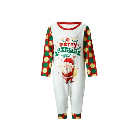 Gureui Matching Family Christmas Parent-child Outfit Casual Santa Claus Dot Printing Long Sleeve Round Collar Holiday Sleepwear for Mom/Dad/Kid/Baby/Dog
Gureui Matching Family Christmas Parent-child Outfit Casual Santa Claus Dot Printing Long Sleeve Round Collar Holiday Sleepwear for Mom/Dad/Kid/Baby/Dog