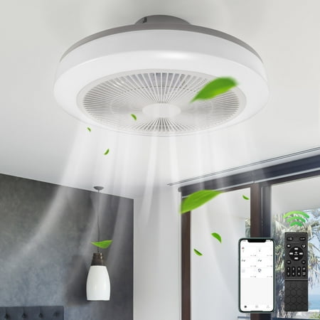 Jahy2Tech 20 Ceiling Fan Lights LED Hidden Electric Fan with Remote 6 Fan Speeds 3 Color Dimming 3 Wind Speed
Jahy2Tech 20 Ceiling Fan Lights LED Hidden Electric Fan with Remote 6 Fan Speeds 3 Color Dimming 3 Wind Speed