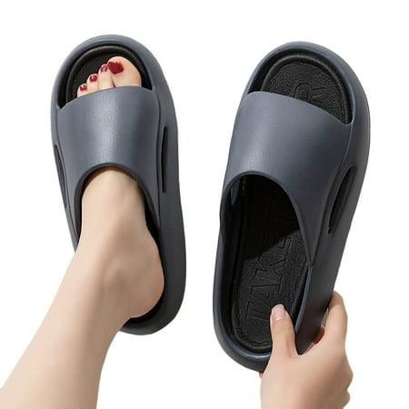 huanledash 1 Pair Shower Slippers Non-slip Soft Sole Thick Bottom Flat Heel Open Toe Daily Wear No Odor Cushioned Thick Sole Cloud Slippers Bathroom Supplies
huanledash 1 Pair Shower Slippers Non-slip Soft Sole Thick Bottom Flat Heel Open Toe Daily Wear No Odor Cushioned Thick Sole Cloud Slippers Bathroom Supplies
