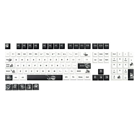 109PCS Kungfu Panda Keycap PBT OEM Profile Standard Sublimation Process Keycap