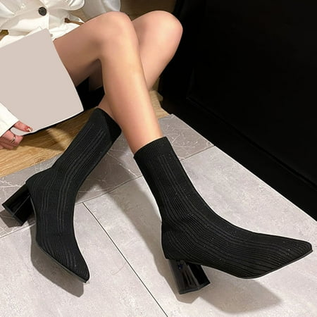 MIASHUI Women s Thick Boots Solid High Fashion Ankle Heel Color Stretch Knitted women s boots Women Sneakers Shoes Wedges Women Shoes Casual
MIASHUI Women s Thick Boots Solid High Fashion Ankle Heel Color Stretch Knitted women s boots Women Sneakers Shoes Wedges Women Shoes Casual