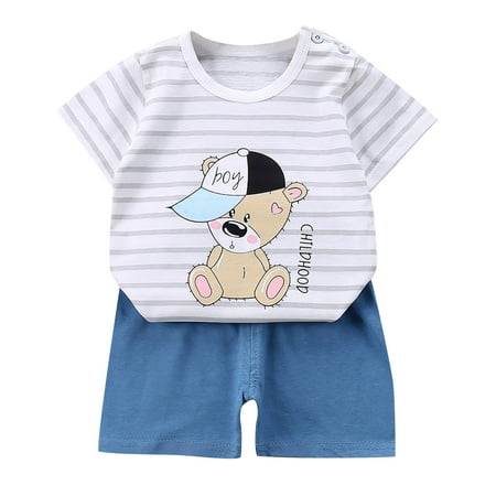 Lovskoo Toddler Kids Baby Boys Girls Fashion Cute Short Sleeve Cartoon Print Casual Suit Blue 6-12 Months
Lovskoo Toddler Kids Baby Boys Girls Fashion Cute Short Sleeve Cartoon Print Casual Suit Blue 6-12 Months