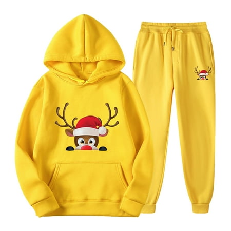 Tejiojio Kids Clothing Holiday Gift Unisex Casual Pullover Hooded Sports Suit Christmas Print Long Sleeve Trousers Two-Piece Tracksuit
Tejiojio Kids Clothing Holiday Gift Unisex Casual Pullover Hooded Sports Suit Christmas Print Long Sleeve Trousers Two-Piece Tracksuit