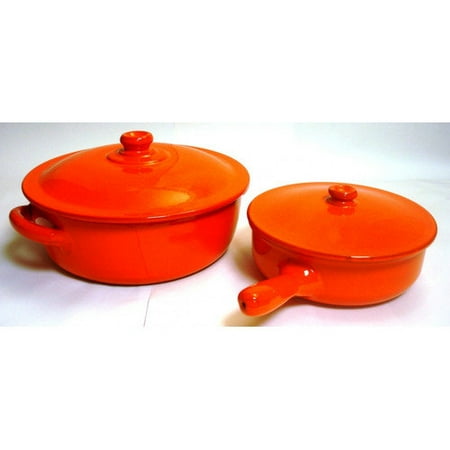 Piral 2 Piece 4.5-qt. Round Dutch Oven and 1.5-qt. Braiser with Lid Set