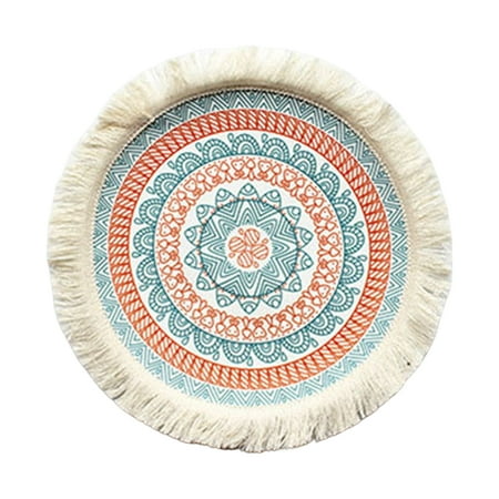 Farfi Table Mat Insulated Bohemian Woven Round Tassels Dining Mat Home Decor (Type B)
Farfi Table Mat Insulated Bohemian Woven Round Tassels Dining Mat Home Decor (Type B)
