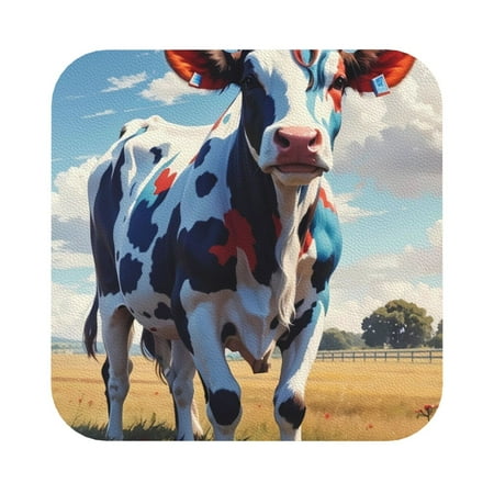 Lukts Colorful Cow Pasture Leather Drinks Coasters Set of 6 Suitable or Drinks Furniture Protection and Easy Clean up
Lukts Colorful Cow Pasture Leather Drinks Coasters Set of 6 Suitable or Drinks Furniture Protection and Easy Clean up