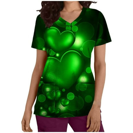 SOOMLON St Patricks Day Scrub Tops for Women 2023 Irish Holiday Workwear Short Sleeve Wrap V Neck Work Tops Dressy Blouse Funny St. Patricks Day Shirts Short Sleeve Working Uniform Blouse Green XL
SOOMLON St Patricks Day Scrub Tops for Women 2023 Irish Holiday Workwear Short Sleeve Wrap V Neck Work Tops Dressy Blouse Funny St. Patricks Day Shirts Short Sleeve Working Uniform Blouse Green XL
