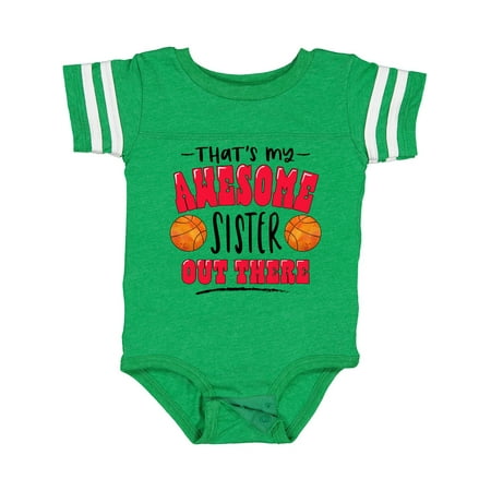 Inktastic That s My Awesome Sister out There with Basketballs Gift Baby Boy or Baby Girl Bodysuit
Inktastic That s My Awesome Sister out There with Basketballs Gift Baby Boy or Baby Girl Bodysuit