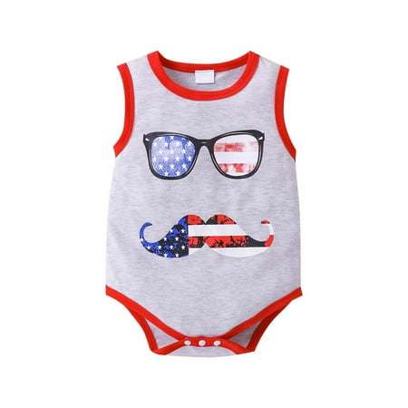 TUOBARR Summer Toddler Baby Girl Boy Independence Day American Flag Print Vest Romper Gray (6-24Months)
TUOBARR Summer Toddler Baby Girl Boy Independence Day American Flag Print Vest Romper Gray (6-24Months)