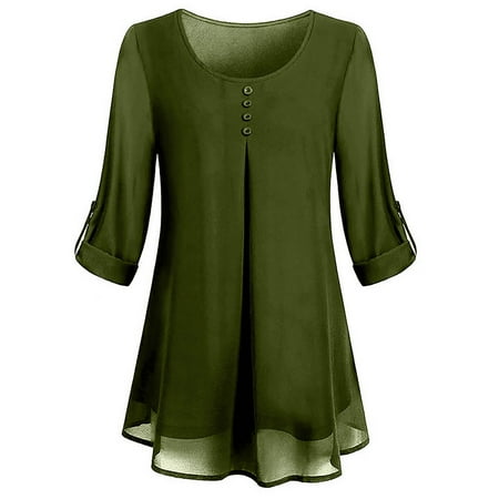 JDEFEG Plus Size Scrub Tops Womens O Neck Long Sleeve Casual Office Chiffon Blouse Top for Women Plus Size Long Sleeved Long Sleeve Shirts for Women Chiffon Army Green Xxxl
JDEFEG Plus Size Scrub Tops Womens O Neck Long Sleeve Casual Office Chiffon Blouse Top for Women Plus Size Long Sleeved Long Sleeve Shirts for Women Chiffon Army Green Xxxl