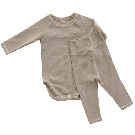 Baby Girls Boys Autumn Solid Cotton Long Sleeve Long Pants Romper Bodysuit Set Outfits Clothes
Baby Girls Boys Autumn Solid Cotton Long Sleeve Long Pants Romper Bodysuit Set Outfits Clothes