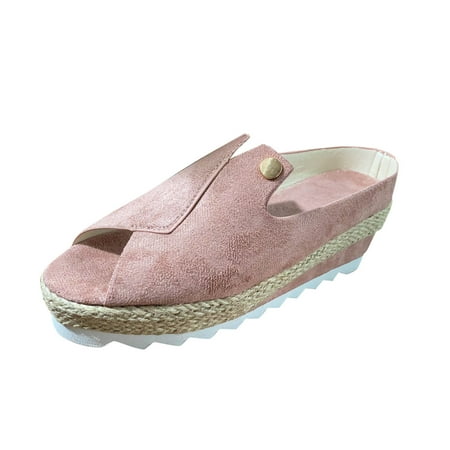 Follure Girl women s casual shoes Women s Fashion Plus Size Summer Hollow Fish Mouth Platform Wedge Sandals Pink 37
Follure Girl women s casual shoes Women s Fashion Plus Size Summer Hollow Fish Mouth Platform Wedge Sandals Pink 37