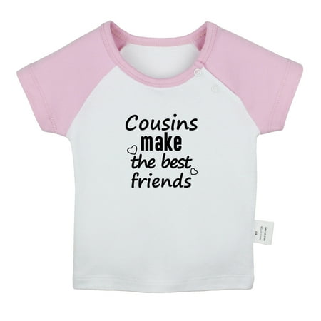 Cousins Make The Best Friends Funny T shirt For Baby Newborn Babies T-shirts Infant Tops 0-24M Kids Graphic Tees Clothing (Short Pink Raglan T-shirt 0-6 Months)
Cousins Make The Best Friends Funny T shirt For Baby Newborn Babies T-shirts Infant Tops 0-24M Kids Graphic Tees Clothing (Short Pink Raglan T-shirt 0-6 Months)