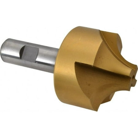 Hertel 3/4 Radius 1-7/8 Diam 4 Flute HSS Corner Rounding End Mill Single End TiN Finish 4-1/8 OAL 3/4 Shank Diam
Hertel 3/4 Radius 1-7/8 Diam 4 Flute HSS Corner Rounding End Mill Single End TiN Finish 4-1/8 OAL 3/4 Shank Diam