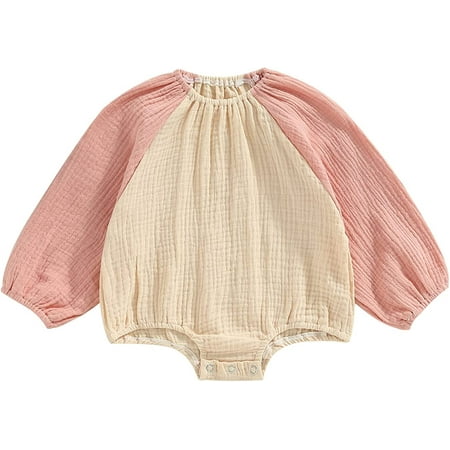 PIKADINGNIS Newborn Baby Boy Girl Cotton Linen Clothes Color Block Long Sleeve Romper Onesie Oversized Crewneck Pullover Bodysuit
PIKADINGNIS Newborn Baby Boy Girl Cotton Linen Clothes Color Block Long Sleeve Romper Onesie Oversized Crewneck Pullover Bodysuit