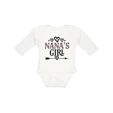 Inktastic Nana Girl Granddaughter Gift Baby Girl Long Sleeve Bodysuit