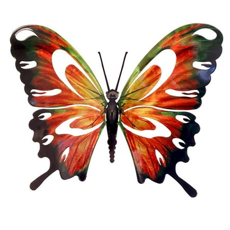 Next Innovations 101410009-ORANGEBLACK Small Butterfly Orange & Black Wall Art