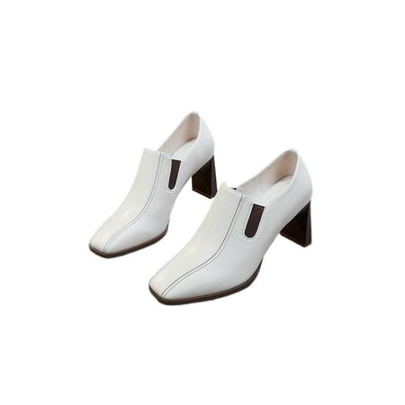 Ritualay Ladies Dress Pump Shoes Chunky Block Heel High Heels Slip On Pumps Anti-Slip Comfort Office Shoe Work Casual Square Toe Beige 6.5
Ritualay Ladies Dress Pump Shoes Chunky Block Heel High Heels Slip On Pumps Anti-Slip Comfort Office Shoe Work Casual Square Toe Beige 6.5