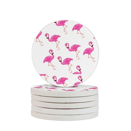 Circular Drink Coasters Set Lovely Pink Flamingos Print Beautiful Home Decor Diatomite Heat-Resistant Diatomite Protect Table Countertop
Circular Drink Coasters Set Lovely Pink Flamingos Print Beautiful Home Decor Diatomite Heat-Resistant Diatomite Protect Table Countertop