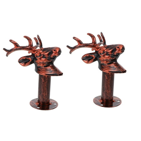 2Pcs Deer Head Shaped Clothes Hooks Bathroom Hanging Hooks Bedroom Supplies