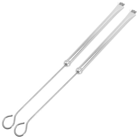 2pcs Durable Drum Brush with Metal Handle Steel Wire Drum Brush Drum Supplies