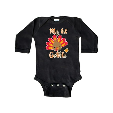 Inktastic My 1st Gobble with Turkey Face Gift Baby Boy or Baby Girl Long Sleeve Bodysuit
Inktastic My 1st Gobble with Turkey Face Gift Baby Boy or Baby Girl Long Sleeve Bodysuit