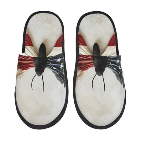 Tideii American Flag Butterfly Wall for Home Indoor Cotton Slippers Autumn and Winter EVA Plush Slippers Household Supplies Unisex-Large
Tideii American Flag Butterfly Wall for Home Indoor Cotton Slippers Autumn and Winter EVA Plush Slippers Household Supplies Unisex-Large