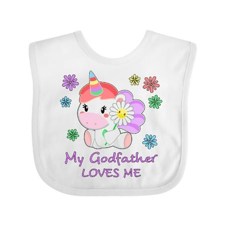 Inktastic My Godfather Loves Me- Cute Unicorn Gift Baby Boy or Baby Girl Bib
Inktastic My Godfather Loves Me- Cute Unicorn Gift Baby Boy or Baby Girl Bib