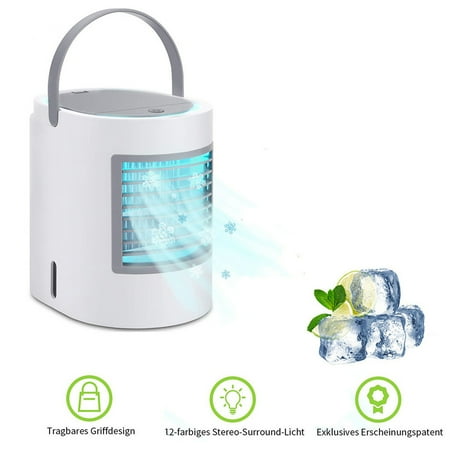 Akklian Portable Air Conditioner Quiet Mini Personal Air Conditioner Fan with LED Night Light for Bedroom USB Desktop Air Cooler Humidifier 3 Speeds
Akklian Portable Air Conditioner Quiet Mini Personal Air Conditioner Fan with LED Night Light for Bedroom USB Desktop Air Cooler Humidifier 3 Speeds
