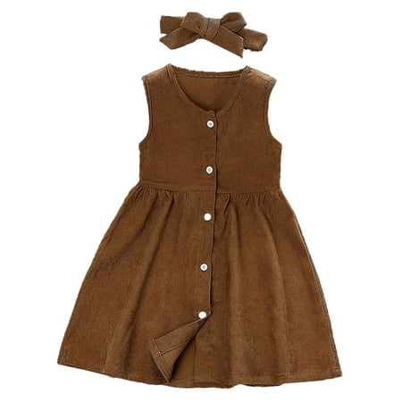 Rovga Toddler Girl Dresses Child Sleeveless Solid Prints Beach Sundress Buttons Party Dresses Princess Dress Headband Set Kids Clothing
Rovga Toddler Girl Dresses Child Sleeveless Solid Prints Beach Sundress Buttons Party Dresses Princess Dress Headband Set Kids Clothing
