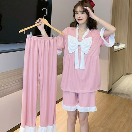 DanceeMangoo WAVMIT New Women Pajamas Set CottonSleepwear Shirt Short Sleeve Pyjamas Young Girl Short 3 Pieces Solid Color Homewear Clothes
DanceeMangoo WAVMIT New Women Pajamas Set CottonSleepwear Shirt Short Sleeve Pyjamas Young Girl Short 3 Pieces Solid Color Homewear Clothes