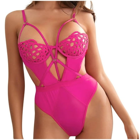 Tangnade Lingerie Seduction For Women New Women Lace Lingerie Underwear Teddy Bodysuit Jumpsuit Sleepwear Embroidery Hot Pink M
Tangnade Lingerie Seduction For Women New Women Lace Lingerie Underwear Teddy Bodysuit Jumpsuit Sleepwear Embroidery Hot Pink M