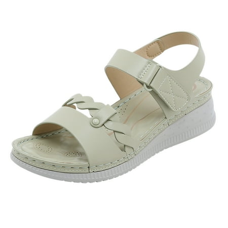 Sandals Women Summer Solid Hook Loop Casual Open Toe Wedges Comfortable Beach Shoes Sandals Slippers Womens Shoes
Sandals Women Summer Solid Hook Loop Casual Open Toe Wedges Comfortable Beach Shoes Sandals Slippers Womens Shoes