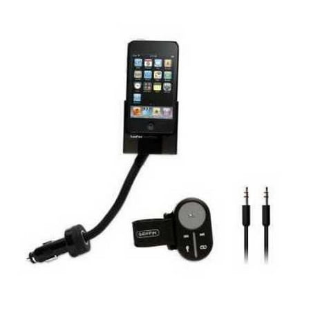 Refurbished Griffin TuneFlex AUX Mount and Charger with SmartClick Remote for iPod and iPhone (Black)