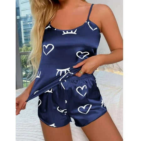 Gotyou Women s Summer Pajama Strap Style Soft Sexy Print Sleep Short Set,13Pc Navy Xl
Gotyou Women s Summer Pajama Strap Style Soft Sexy Print Sleep Short Set,13Pc Navy Xl