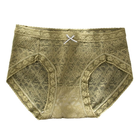 Women Panties Tummy Control Solid Color Lace Triangle Seamless Mid Waist Breathable Underwear
Women Panties Tummy Control Solid Color Lace Triangle Seamless Mid Waist Breathable Underwear
