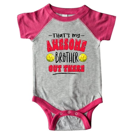 Inktastic That s My Awesome Brother Out There with Softballs Gift Baby Boy or Baby Girl Bodysuit
Inktastic That s My Awesome Brother Out There with Softballs Gift Baby Boy or Baby Girl Bodysuit