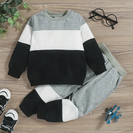 PatPat 2-piece Toddler Girl/Boy Colorblock Pullover and Elasticized Pants Set
PatPat 2-piece Toddler Girl/Boy Colorblock Pullover and Elasticized Pants Set