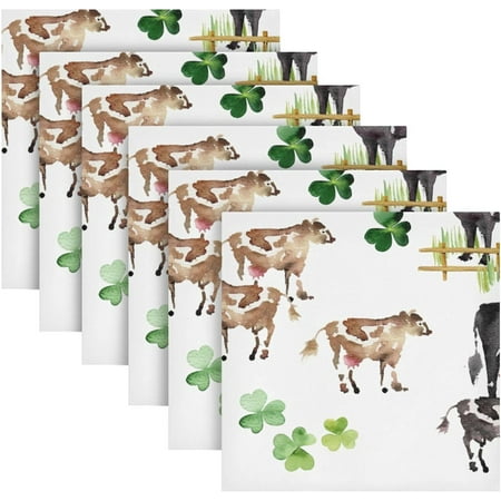 Hyjoy Farm Cows Napkins 6 Pack Cloth Napkins 20x20 Inches Washable Polyester Dinner Napkins for Parties Wedding Restaurant
Hyjoy Farm Cows Napkins 6 Pack Cloth Napkins 20x20 Inches Washable Polyester Dinner Napkins for Parties Wedding Restaurant