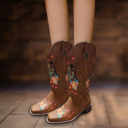 ERTUTUYI Cactus Quadrate Shoes Fashion Boots Toe Mid Women s Embroidery Color Women s Boots Brown 40
ERTUTUYI Cactus Quadrate Shoes Fashion Boots Toe Mid Women s Embroidery Color Women s Boots Brown 40