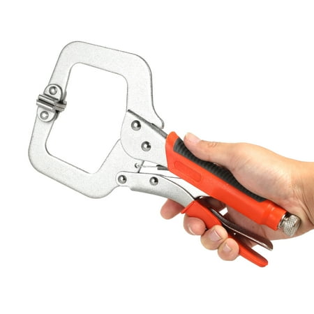 Tomshine 11-inch Locking C-Clamp Pliers with Rubber Grip Quick Release Clamp Hand Tool
Tomshine 11-inch Locking C-Clamp Pliers with Rubber Grip Quick Release Clamp Hand Tool