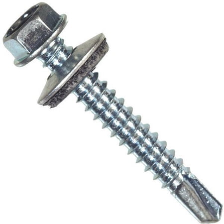 6 Pk Hillman 1/4 X 1 Steel Hex Washer Head Self-Drilling Screw @100/Pk 561050
6 Pk Hillman 1/4 X 1 Steel Hex Washer Head Self-Drilling Screw @100/Pk 561050