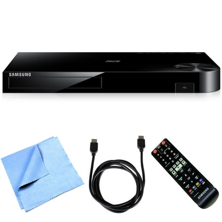 Samsung BD-H6500 - Smart Blu-ray Player with 4K Up-scale WiFi 3D Bundle includes Blu-ray Player, HDMI Cable and Microfiber Cleaning Cloth