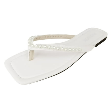 Ladies Summer Fashion Solid Colour Simple Casual Pearl Clip Toe Flat Bottom Beach Large Size Sandals Slippers
Ladies Summer Fashion Solid Colour Simple Casual Pearl Clip Toe Flat Bottom Beach Large Size Sandals Slippers