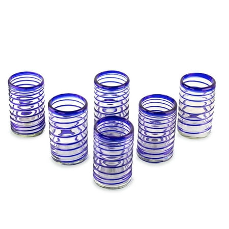Novica-NOVICA Handmade Blown Spiral of Thought Drinking Glasses Set of 6 (Mexico)
Novica-NOVICA Handmade Blown Spiral of Thought Drinking Glasses Set of 6 (Mexico)